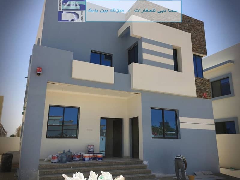 A unique and modern design villa close to the Netsu Center and all services in the finest areas of Ajman (Al Rawda) for freehold for all nationalities