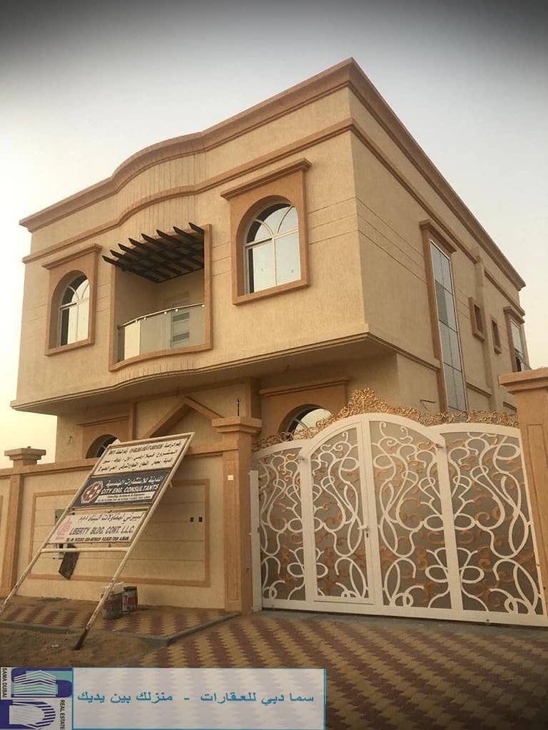 Modern Arab design villa close to all services in the finest areas of Ajman (Al Helio) for freehold for all nationalities