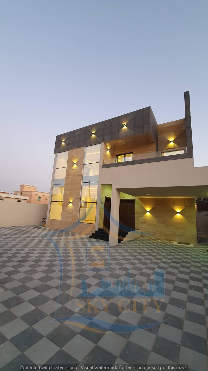 For sale European villa, super lux finishing without down payment, first bank financing in Mehia