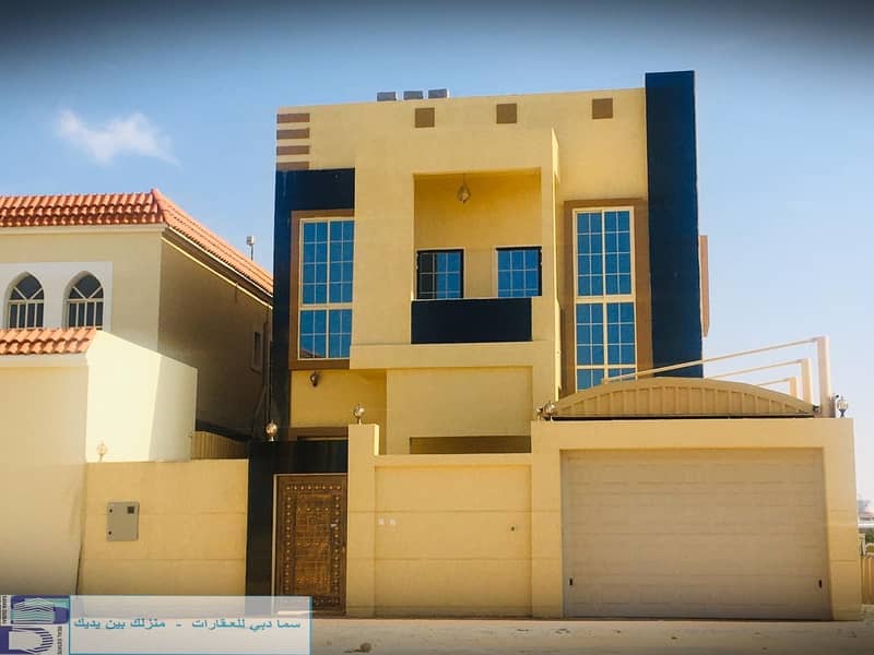 Modern design villa at an economic price and close to all services in the finest areas of Ajman (Al Zahra) for freehold for all nationalities