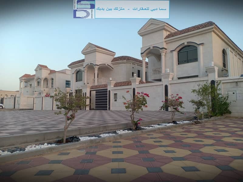 Wonderful modern design villa close to Sheikh Ammar Street and all services in the finest areas of Ajman (Al Muwaihat) for freehold for all nationalities