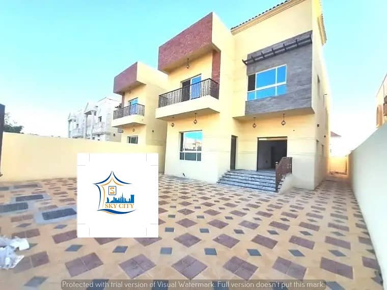 Owns a villa on the main street with a monthly payment of 8000 dirhams without advance payments