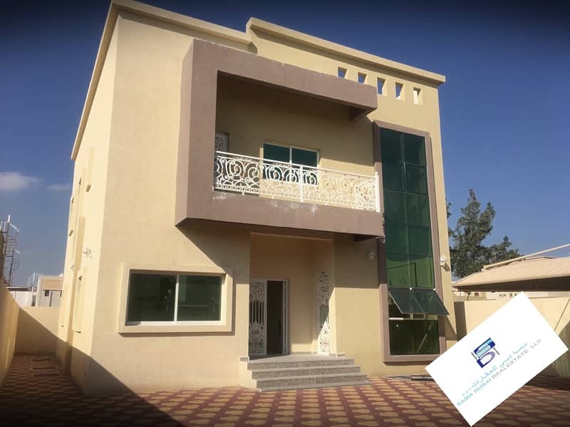 Wonderful modern design villa close to Sheikh Ammar Street and services in the finest areas (Ajman) for freehold for all nationalities