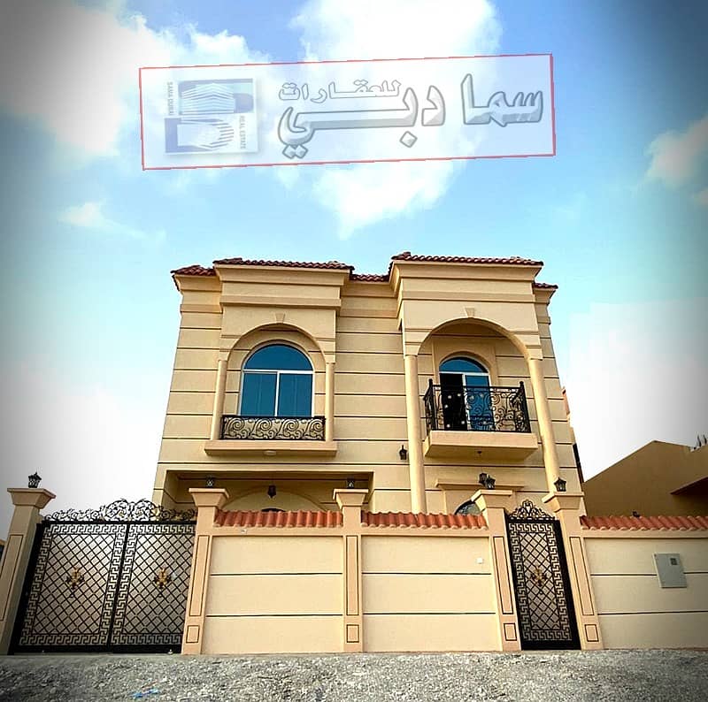 Excellent location near Sheikh Mohammed bin Zayed Street, wonderful new modern villa for sale in Ajman, freehold for all nationalities