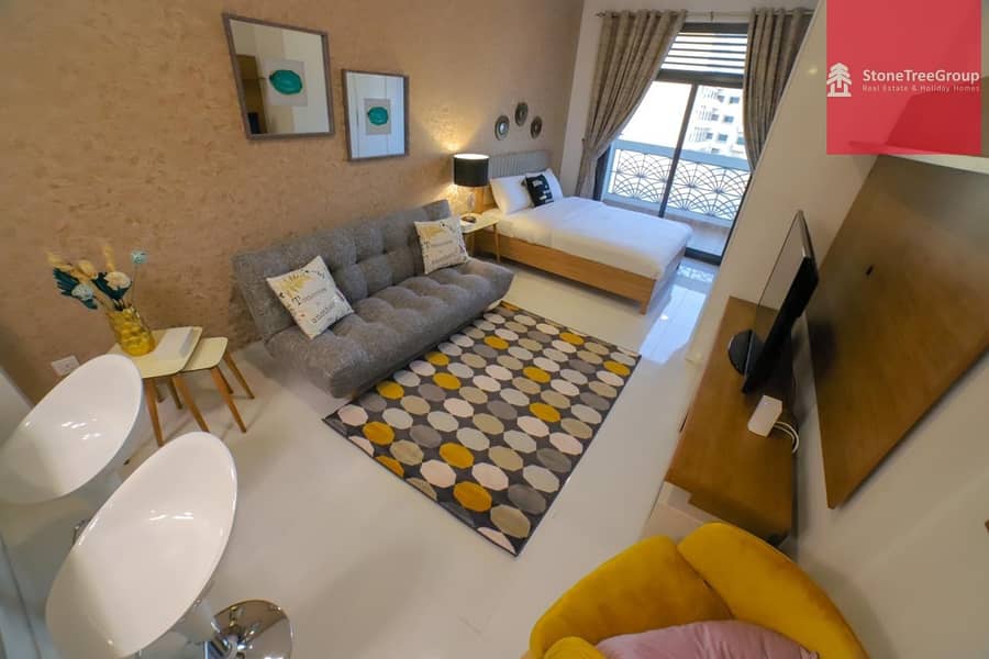 Furnished Studio in JVT | Plazzo Residence | 0% Commission