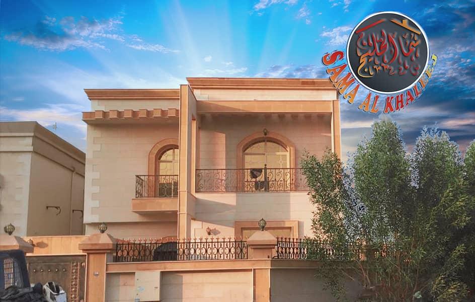 Luxury villa with full stone corner of two streets for sale - opposite the mosque
