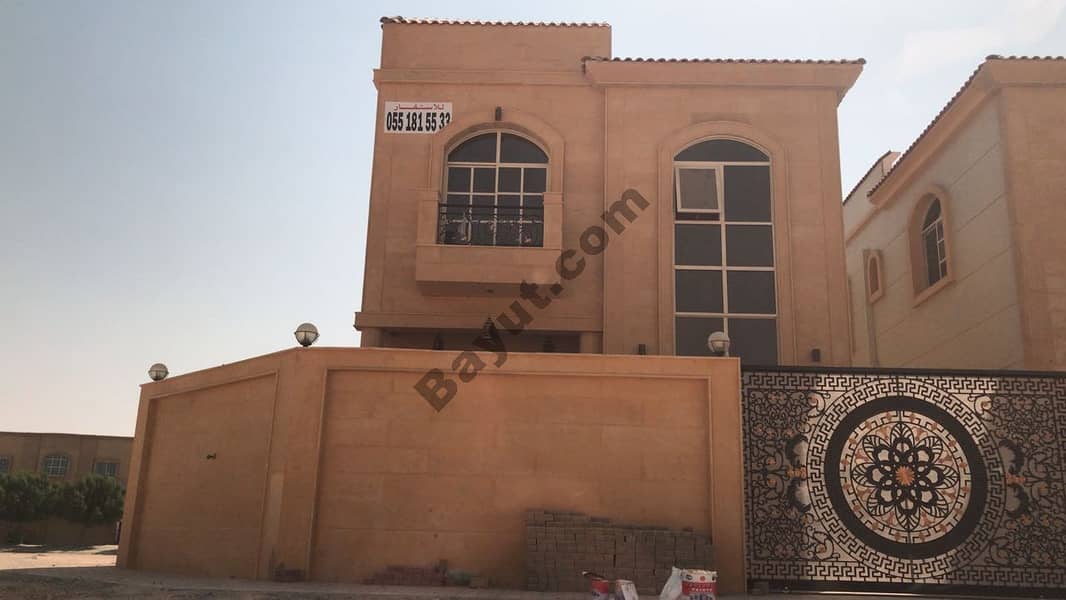 Villa for rent near the mosque and a stone face near Sheikh Mohammed bin Zayed Street