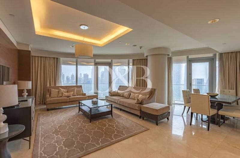 Large Balcony | Full Burj And Fountain View