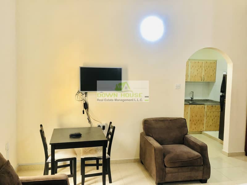 Fully furnished studio f floor in Khalifa city A Fully furnished studio f floor in Khalifa city A