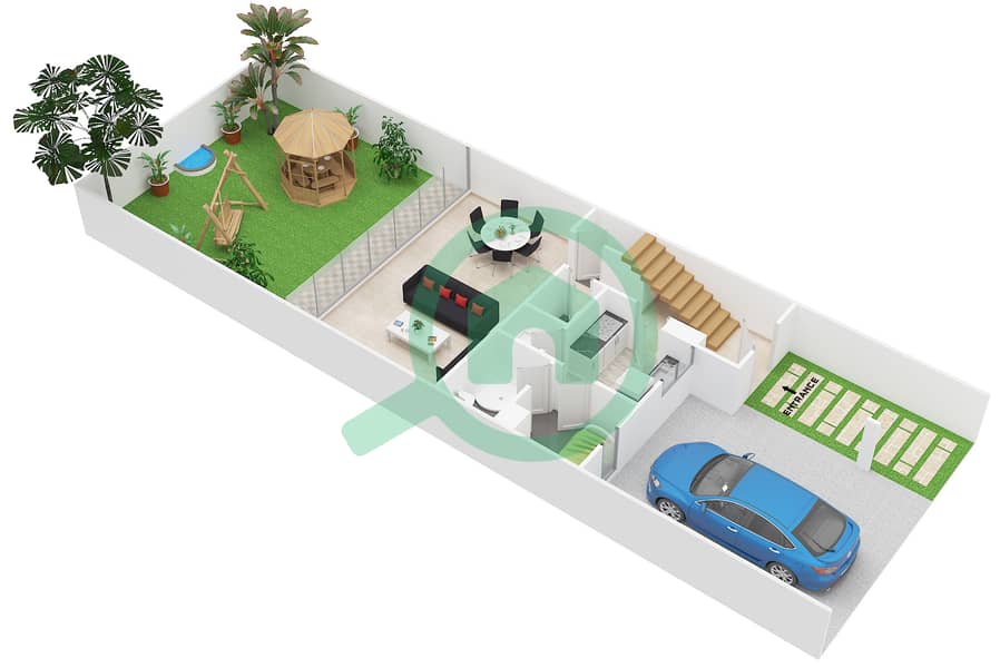 达马克山庄2号（达马克阿克雅） - 5 卧室别墅类型XX-B戶型图 interactive3D