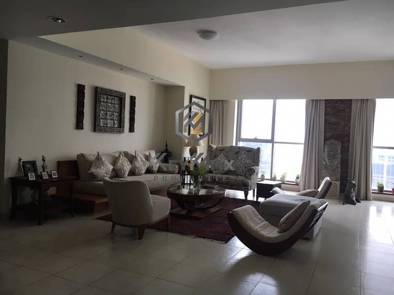 Partially Furnished Spacious Flat