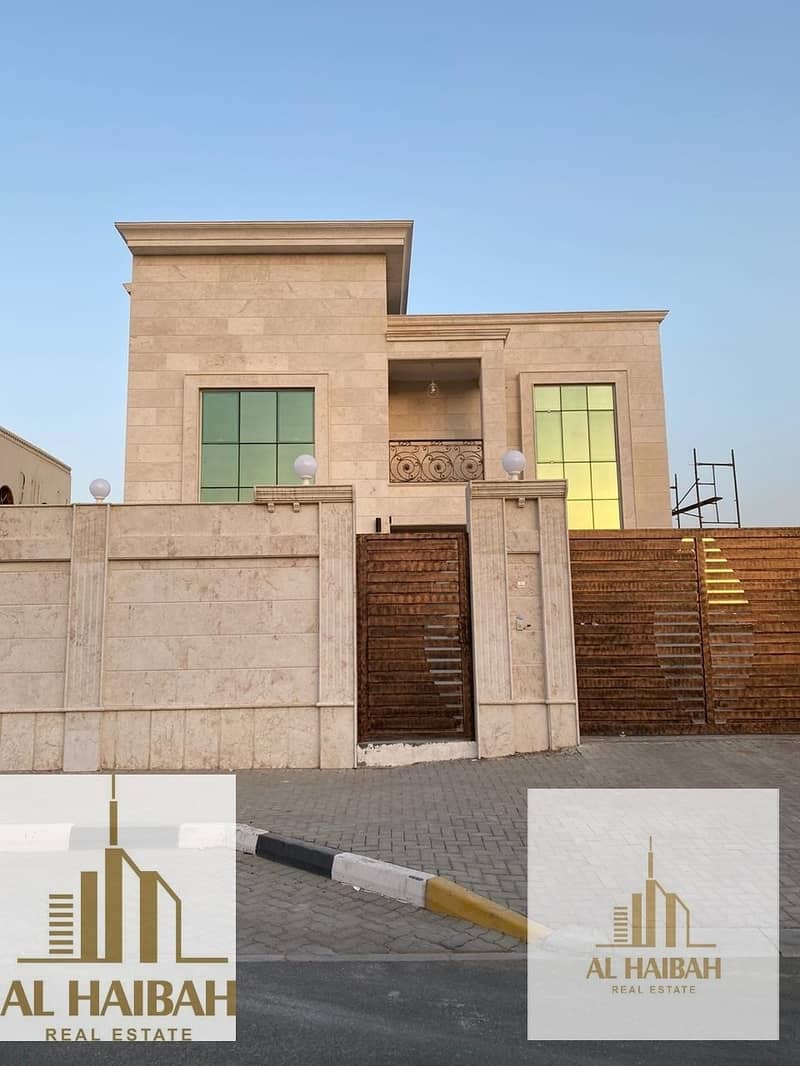 27 For sale new two-storey villa in Tarfana with a full stone facade corner of two streets