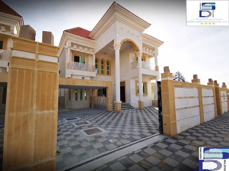 Wonderful design villa, large area, close to all services, the finest areas of Ajman (Al-Rawda), freehold for all nationalities