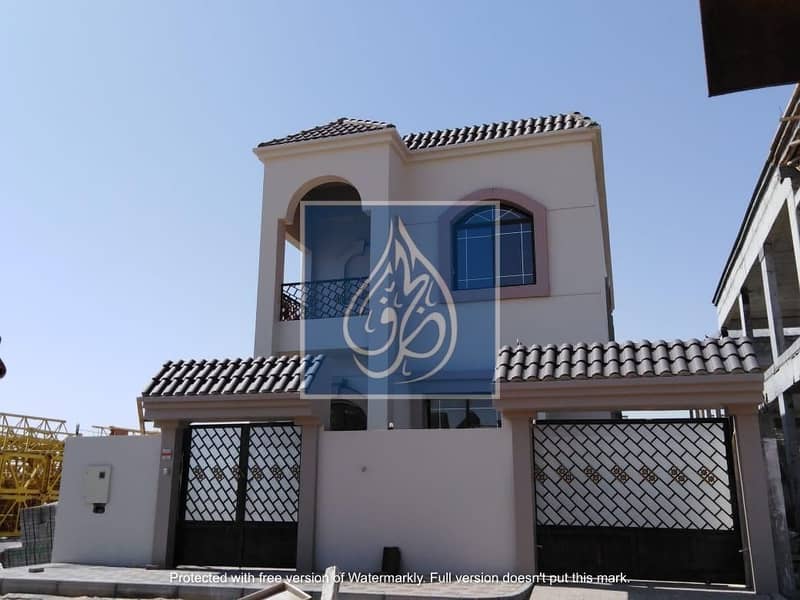 For sale, new villa, first inhabitants, Ajman, area, Al Helio 1