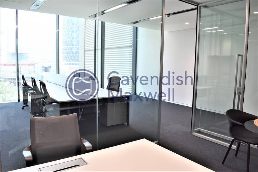 5 Furnished Office | Partitioned | Close to Metro |