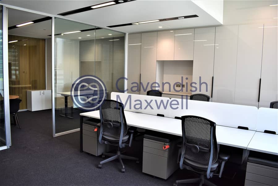 6 Furnished Office | Partitioned | Close to Metro |