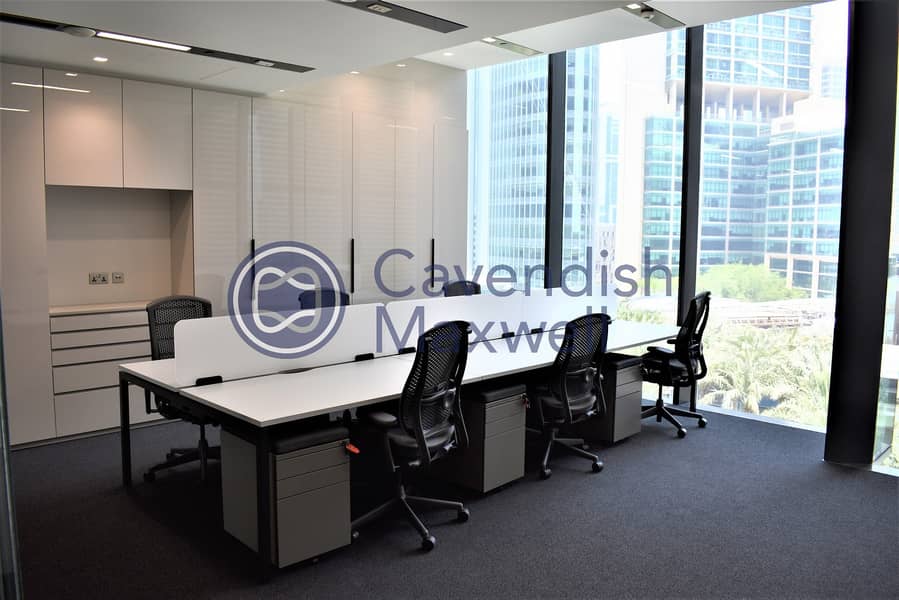 8 Furnished Office | Partitioned | Close to Metro |