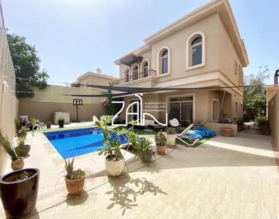 4 Bedroom Villa for Sale in Al Raha Golf Gardens, Abu Dhabi - Street View| Single Row| 4 BR Villa with Private Pool 4 Bedroom Villa for Sale in Al Raha Golf Gardens, Abu Dhabi - Street View| Single Row| 4 BR Villa with Private Pool