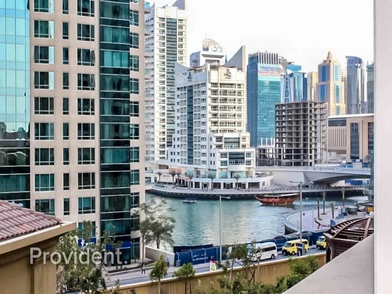 Partly furnished unit with Spectacular Marina View