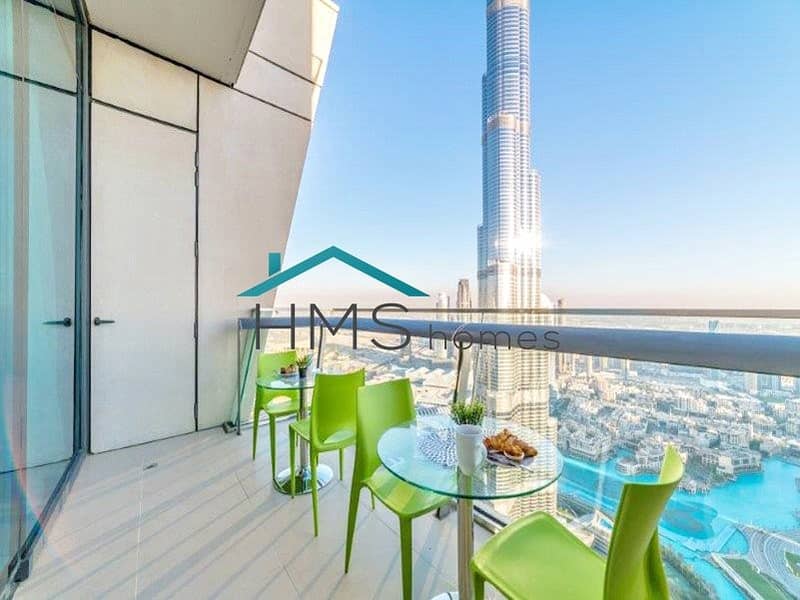 HIGH FLOOR | FURNISHED | Burj Khalifa View