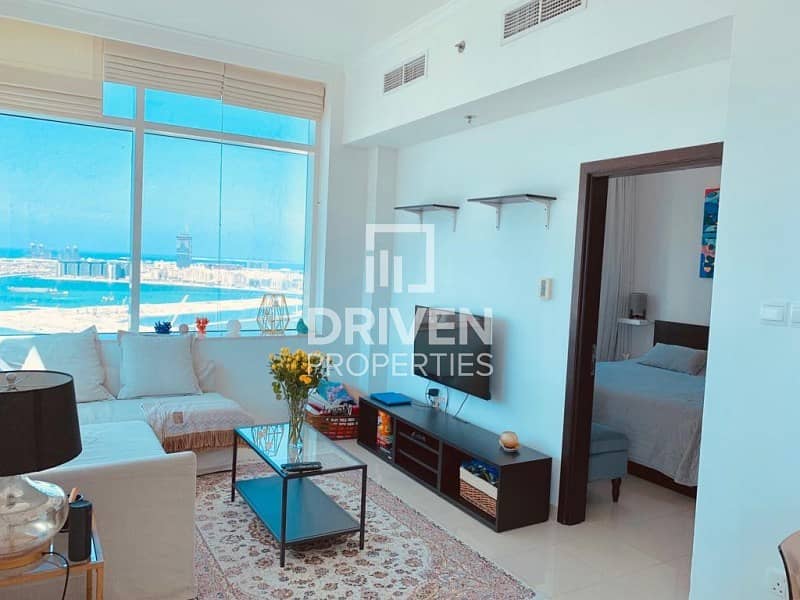 Furnished 1 Bed Apartment with Full Sea View