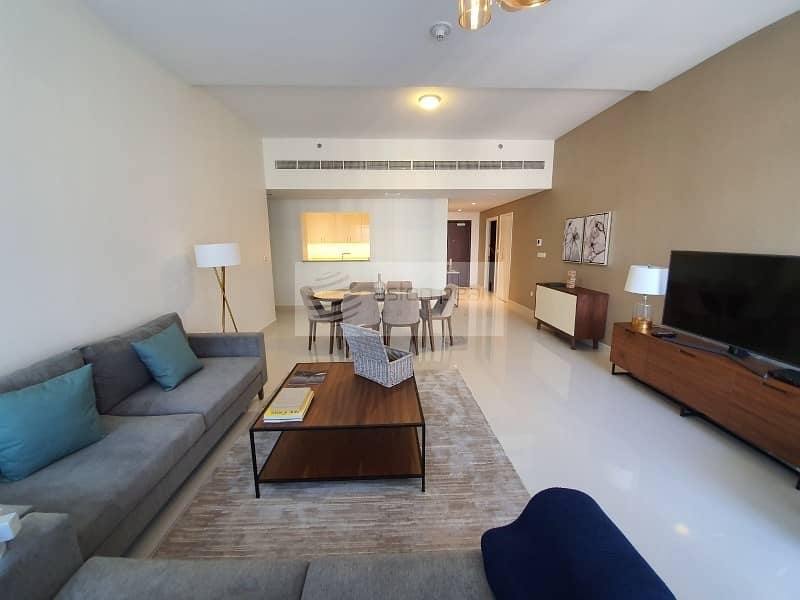 Brand New | High Floor | Furnished 3 Beds + Maid's