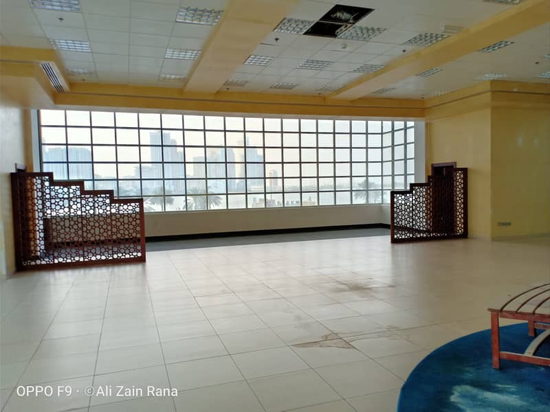 Water View|3 Parking,,AC Free|Deluxe Office for Rent in 140k|Corniche Al Buhaira