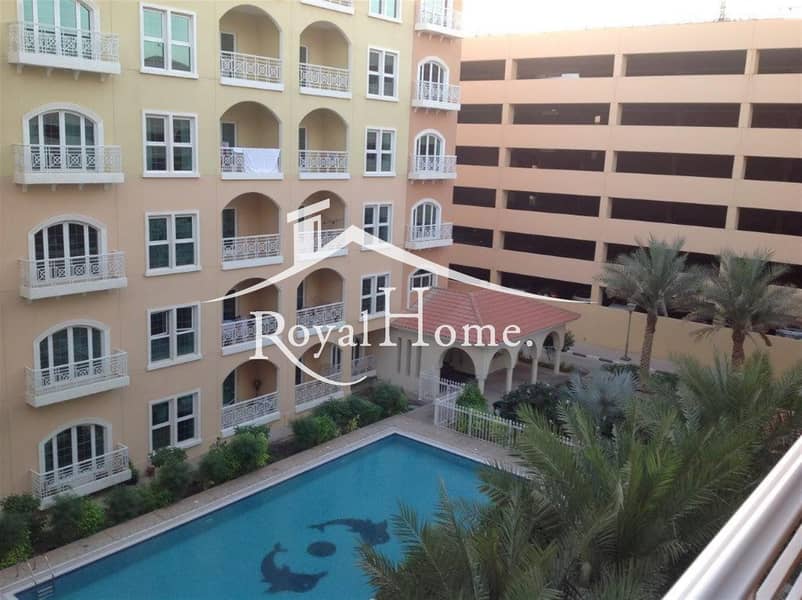 2BR Unfurnished | Middle Floor | Pool View