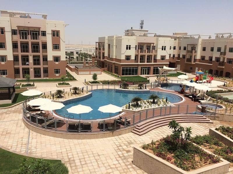 12 STUDIO FOR RENT IN AL GHADEER VILLAGE AT AED 28000/- IN 4 CHEQUES