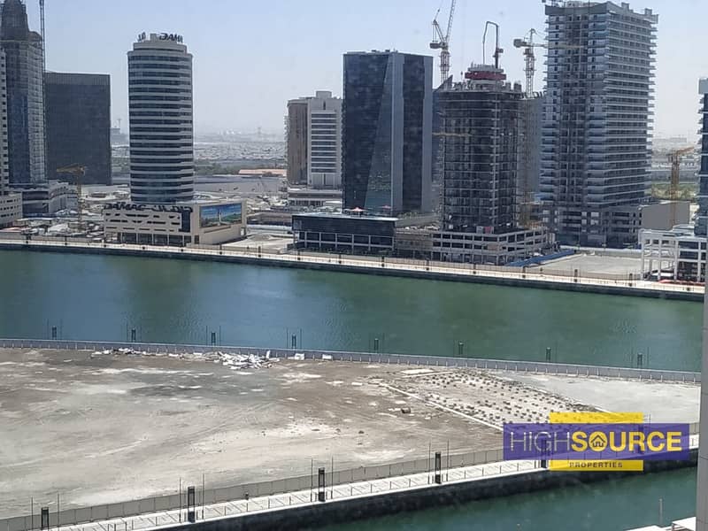 Fully Fitted with 3 Glass Partitions-Full Canal view-Near Metro-Business Bay.