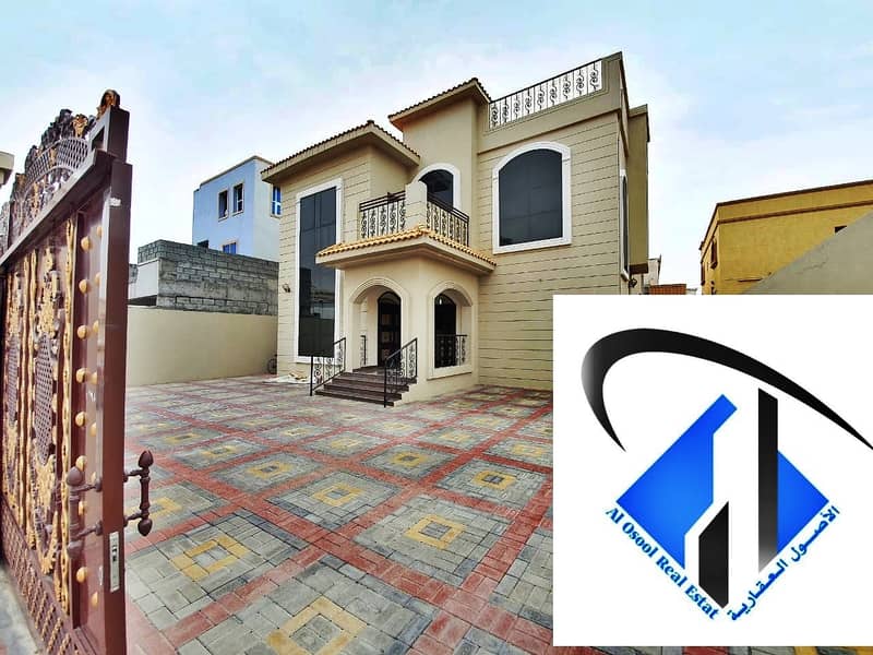 chance ! new villa 6 bedrooms Super Deluxe Finish 3rd plo from shk. Ammar st.  In Al rawda area.