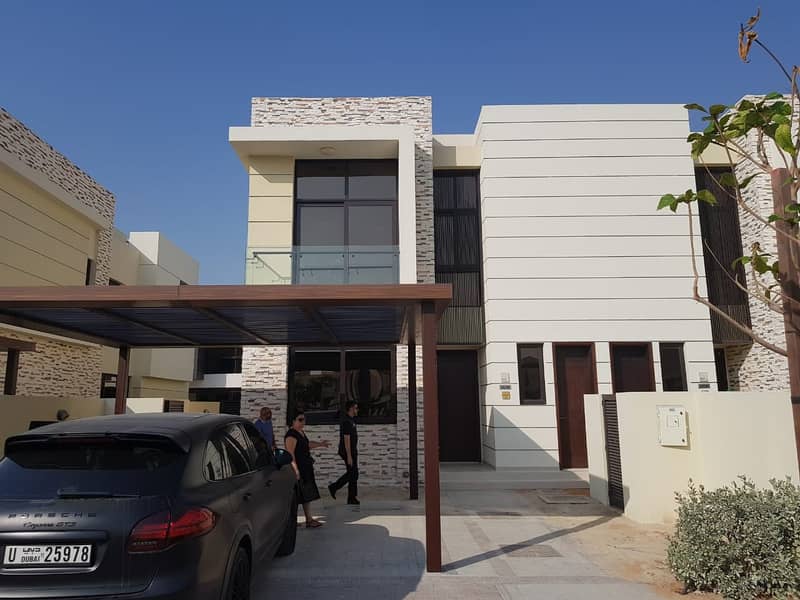 95K IN 2 CHEQS , BEAUTIFUL THM , 3 BED + MAID  VILLA FOR RENT IN DAMAC HILLS , RICHMOND CLUSTER