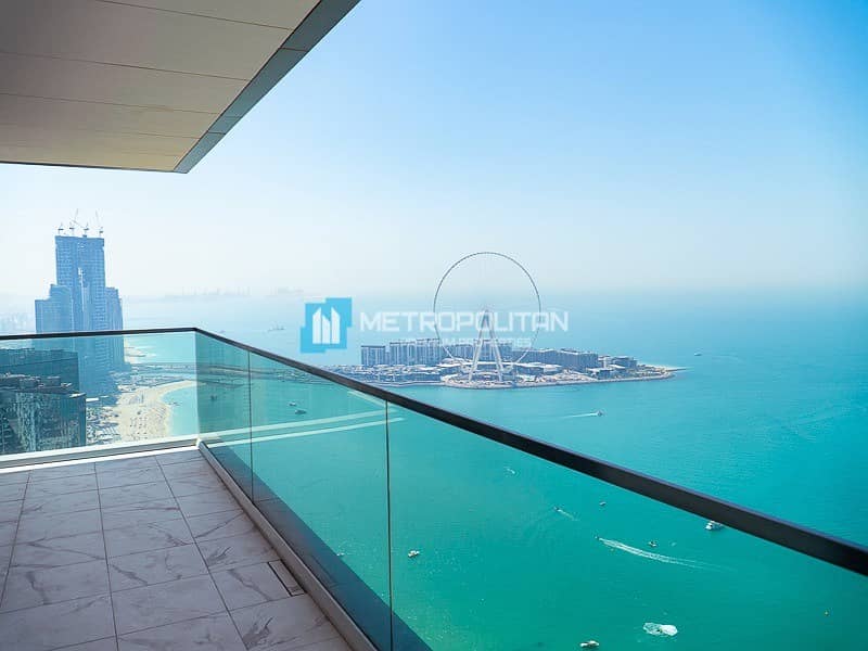 Amazing sea view with a private lobby in 1 JBR