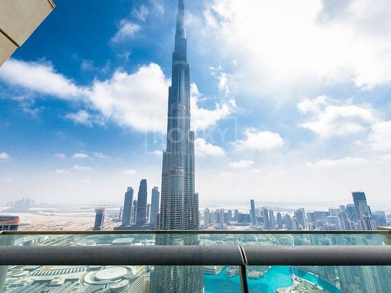 Full Burj Khalifa View | 3 Bed | plus Maids | Burj Vista