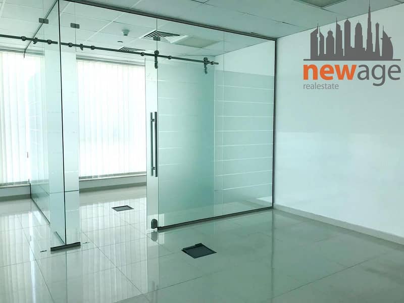 Office With Glass Partition To Let at Churchill Tower