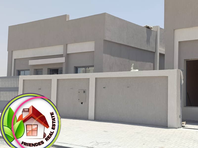 Villa on a running street in Al Yasmeen, very close to Sheikh Mohammed bin Zayed Street, personal finishing at a very attractive price, with the possibility of bank financing