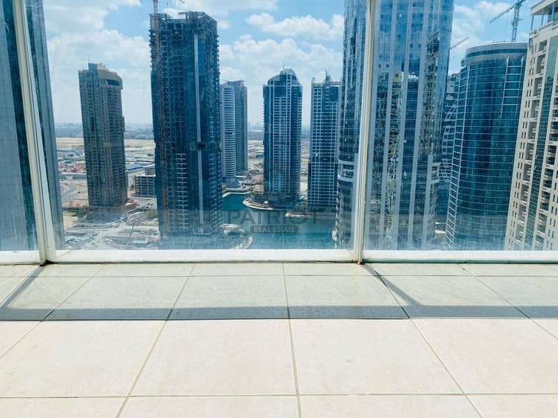 22 Breath taking view fully furnished Studio front of JLT Metro.