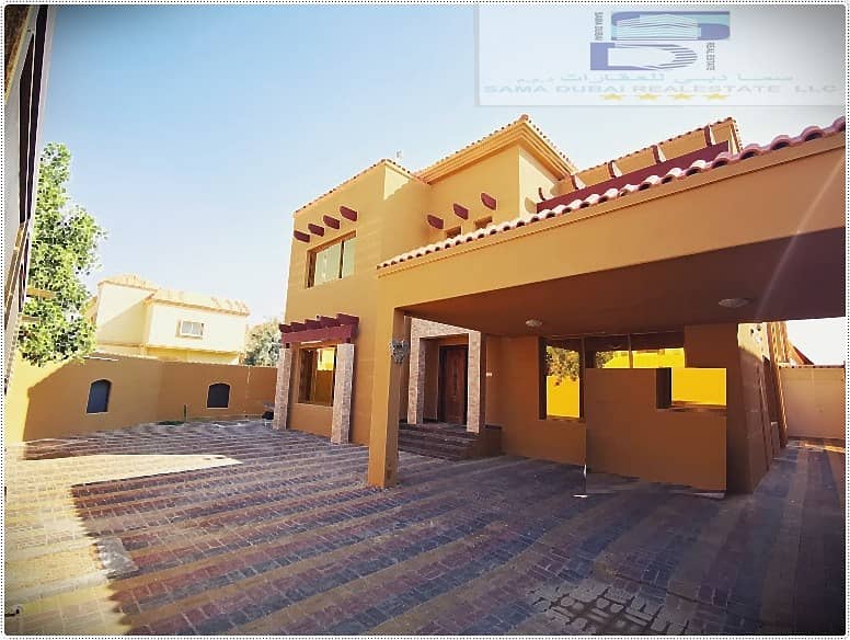 villa with electricity water and AC  great finishing and design near the mosque Excellent location very close to the neighbor street. Save