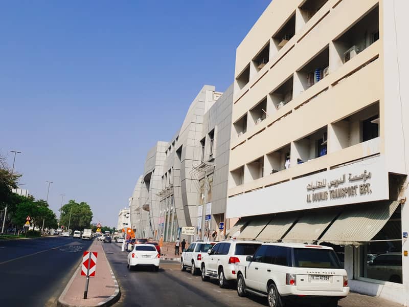 Road view to building