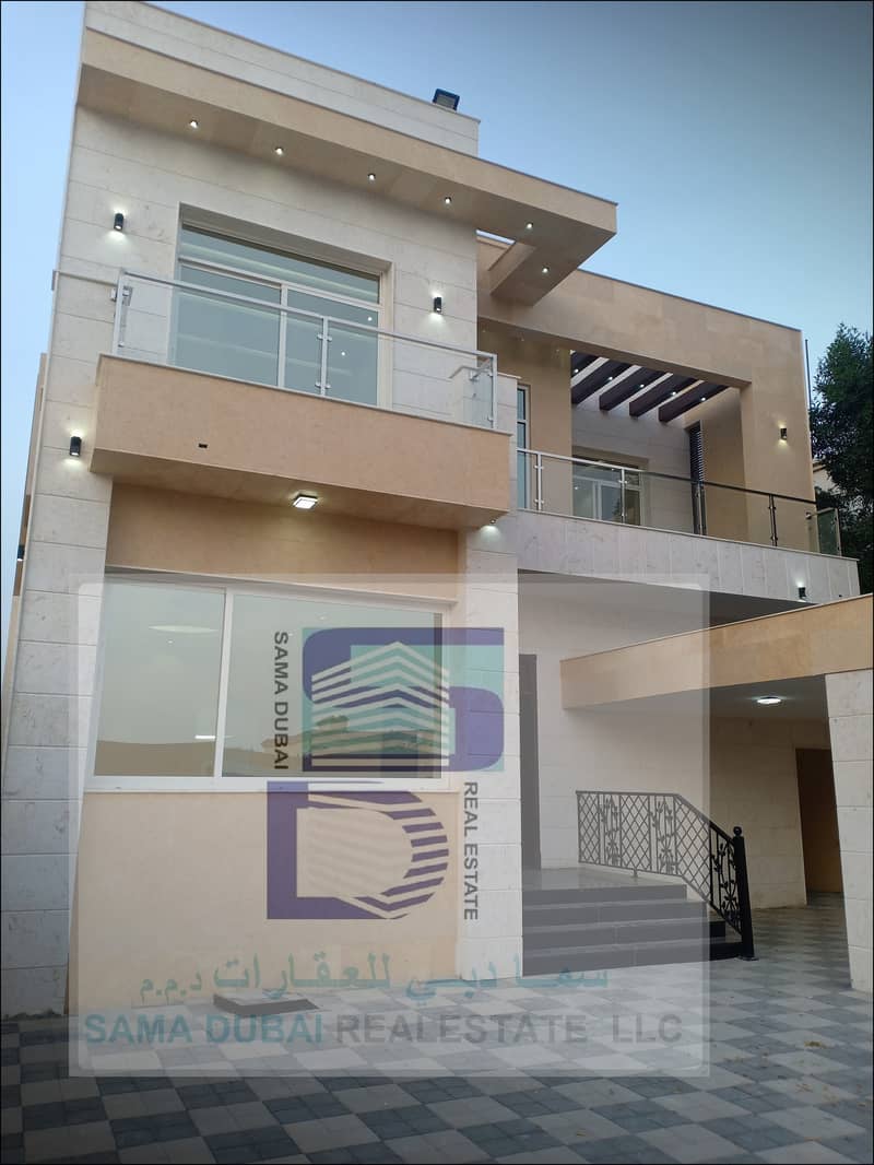 European design villa suitable space and close to all services in the finest areas of Ajman (Al Mowaihat) for freehold for all nationalities