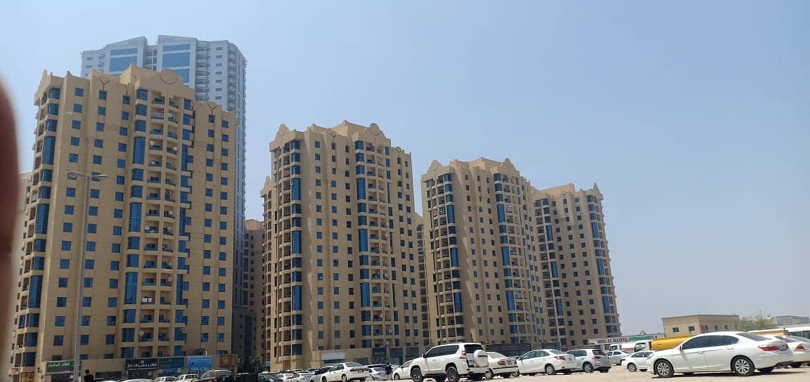 Spacious 2 bhk for rent in al khor towers ajman