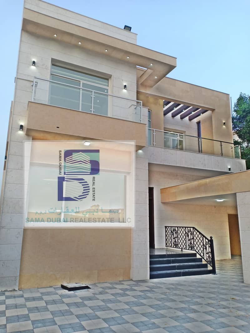 European design villa suitable space and close to all services in the finest areas of Ajman (Al Mowaihat) for freehold for all nationalities