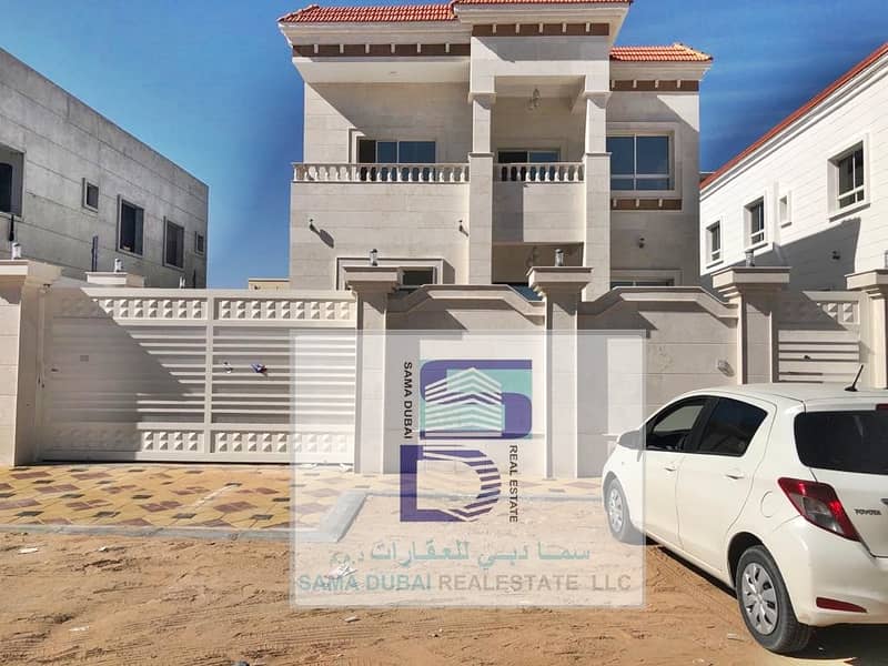European design villa large area and close to all services in the finest areas of Ajman freehold for all nationalities
