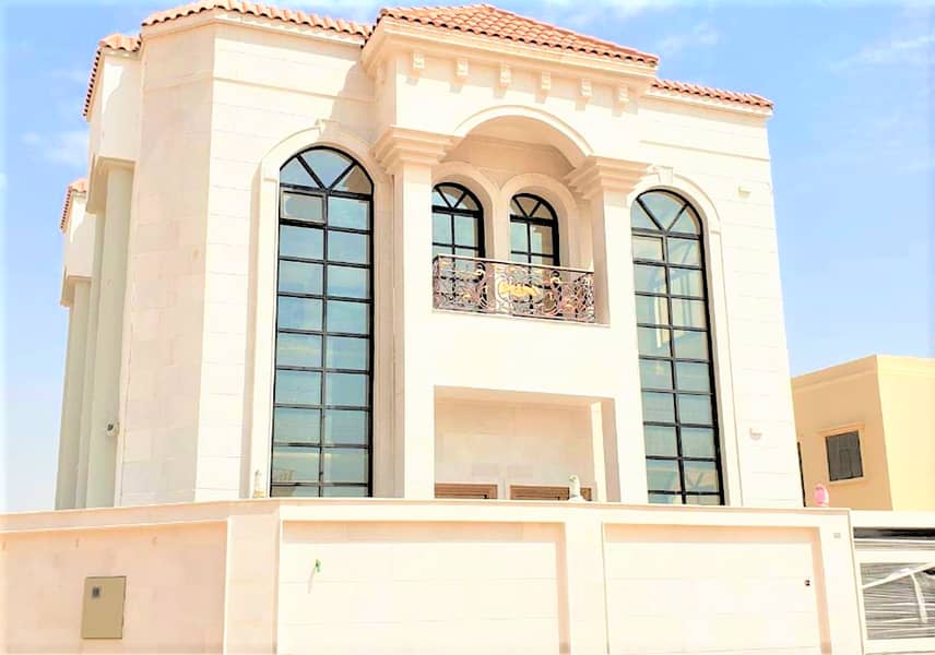 With all the banking facilities, a villa of the best modern finishes, new, first inhabitant, in a very good location, near Sheikh Mohammed bin Zayed Street, without commission from the buyer, and the price is negotiable.