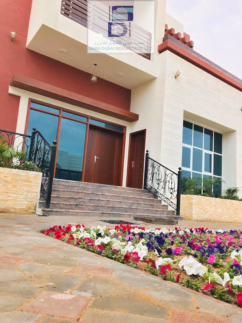 Modern design villa   Excellent location secind villa from Sheikh Ammar bin Humaid Street