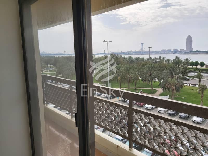 Huge Sea View Apartment with Maid Room & balcony