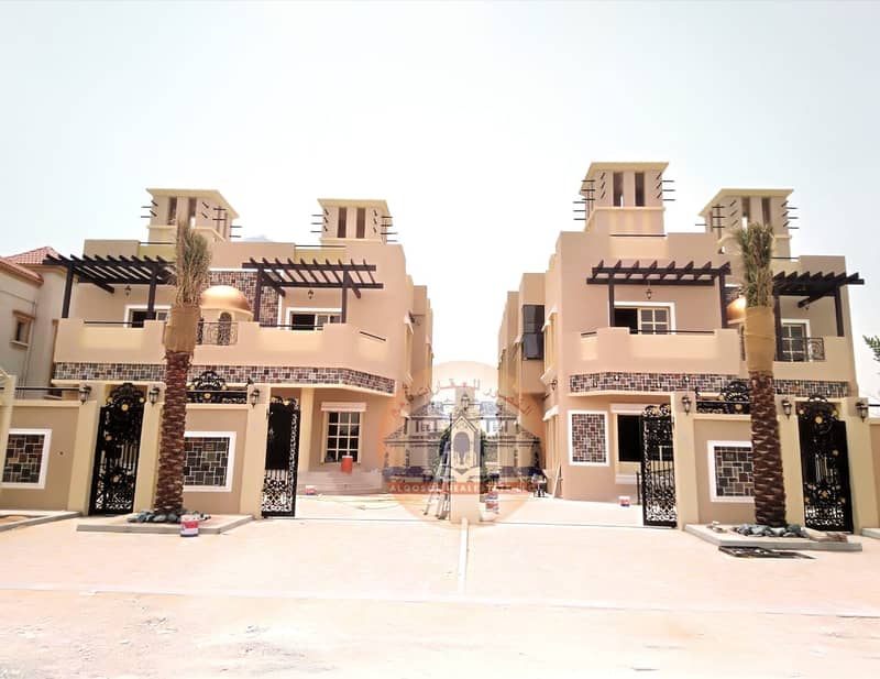 Luxury villa for sale in Ajman, modern design and European finishing