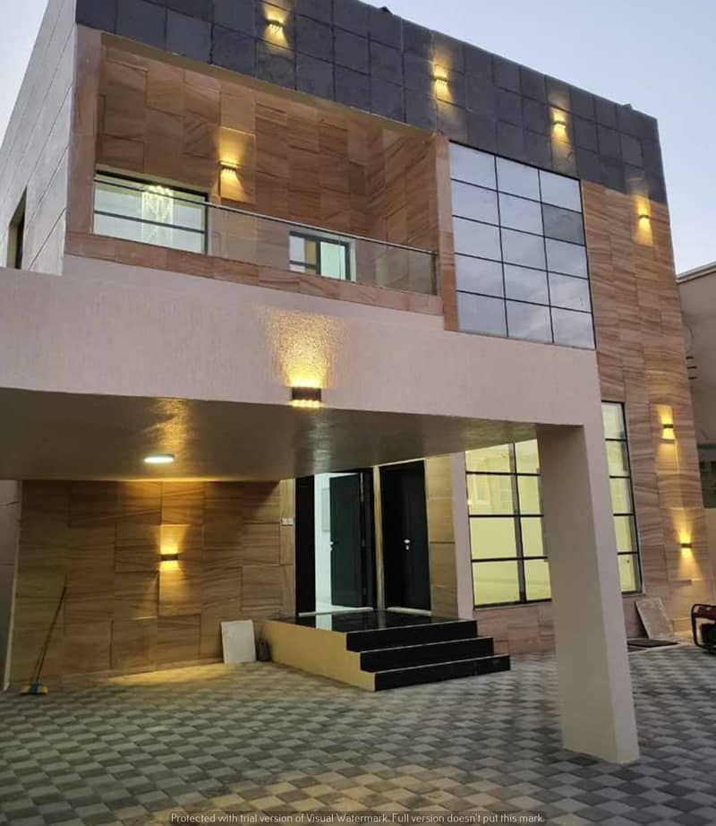 One of the best modern finishes, a new villa, great location, at a special price, only 2 minutes, Emirates Street, large area, close to all services, near the new Nesto Mall.