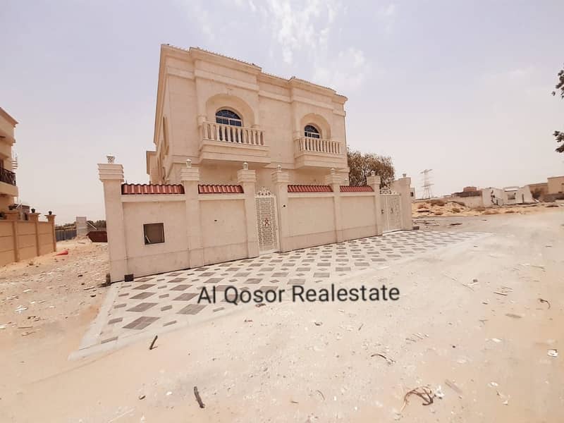 Villa for sale in Ajman, Al Helio area, with a very excellent stone destination, with the possibility of bank financing