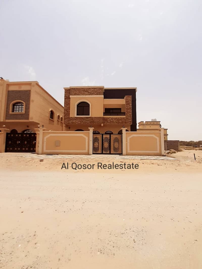 Villa for sale in Ajman, Al Hilo area, two floors, at an attractive price, with the possibility of bank financing